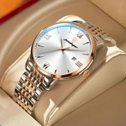 Poedagar Top Brand Luxury Men Watch Waterproof Luminous Stainless Steel Watches Sport Quartz Clock Mens Date Business Wristwatch - Quartz Wristwatches