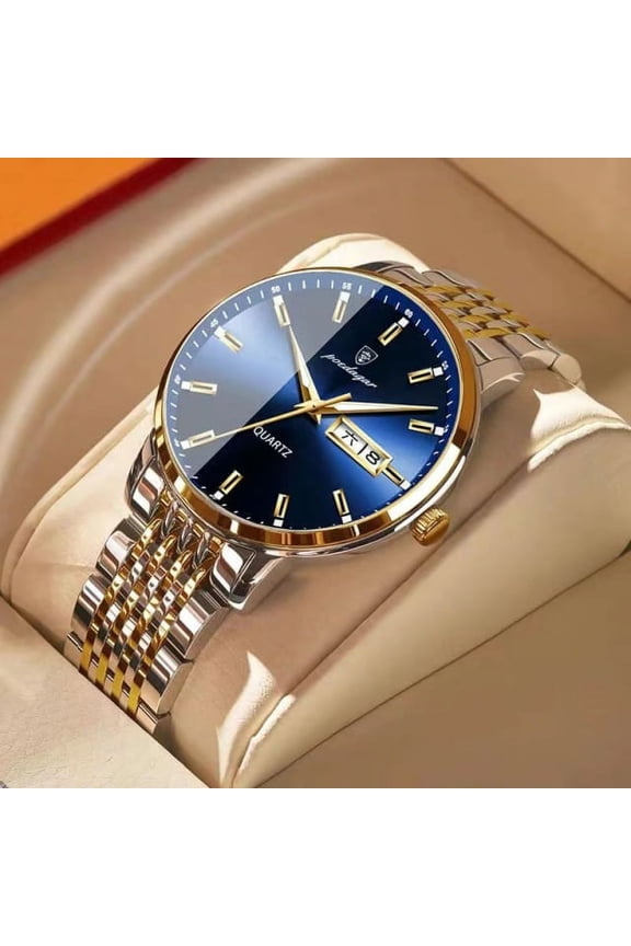 Top Brand Luxury Men Watch Waterproof Luminous Stainless Steel Watches Sport Quartz Clock Mens Date Business Wristwatch - Quartz Wristwatches