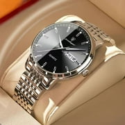 Poedagar Top Brand Luxury Men Watch Waterproof Luminous Stainless Steel Watches Sport Quartz Clock Mens Date Business Wristwatch - Quartz Wristwatches