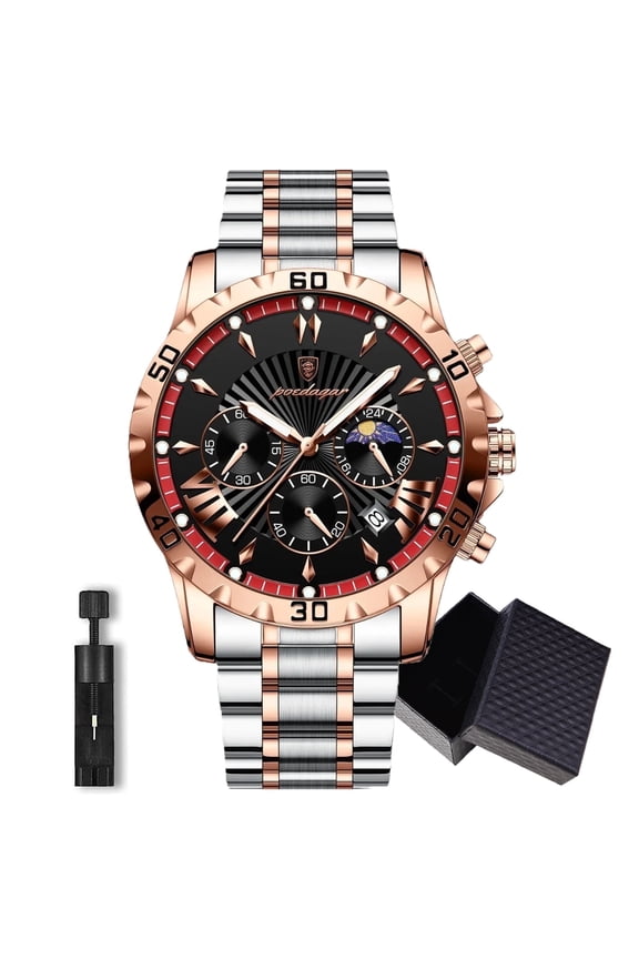 Watch for Man Luxury Chronograph Men Watch Stainless Steel Quartz Male Watches
