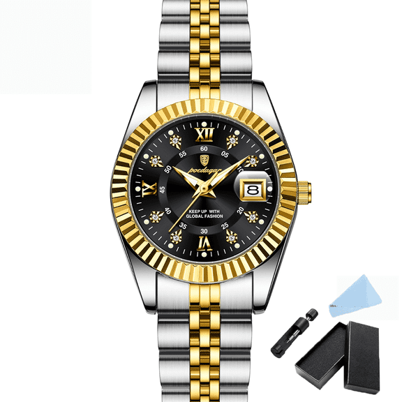 Poedagar classic luxury low-key business casual value holiday waterproof quartz men's watch