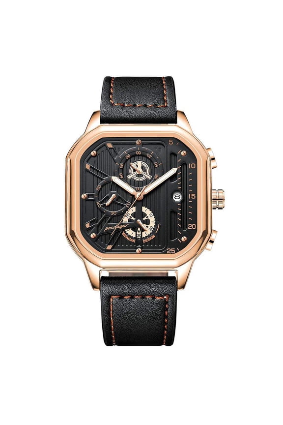 luxury casual male watch fashion chronograph stainless steel waterproof luminous date military men's wristwatches gifts
