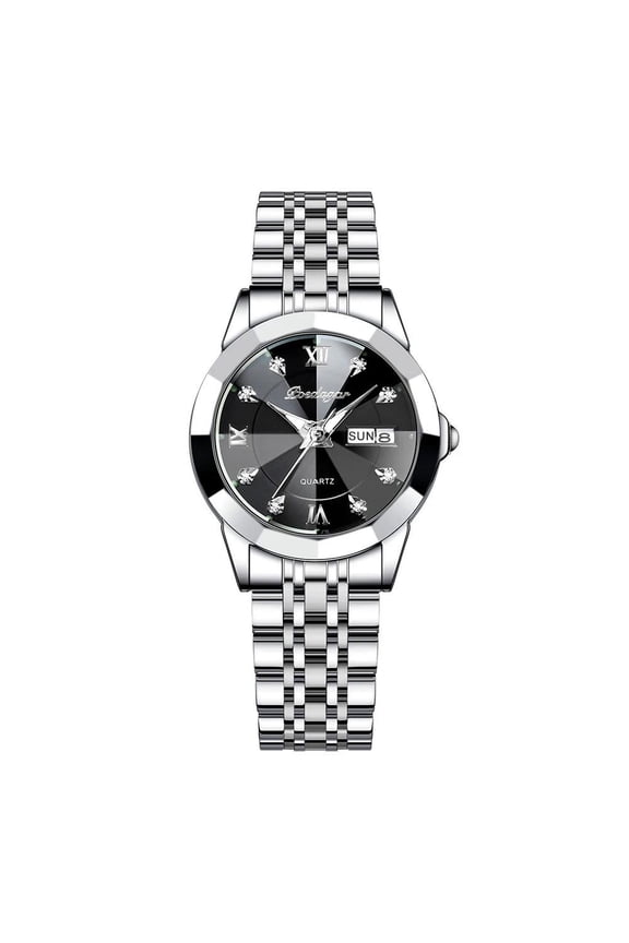 luxury elegant ladies watch high quality casual stainless steel luminous waterproof quartz women's watches dress clock