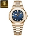 thumbnail image 1 of Poedagar luxury man wristwatch business stainless steel quartz men watch waterproof luminous date Square men's watches clock box, 1 of 20