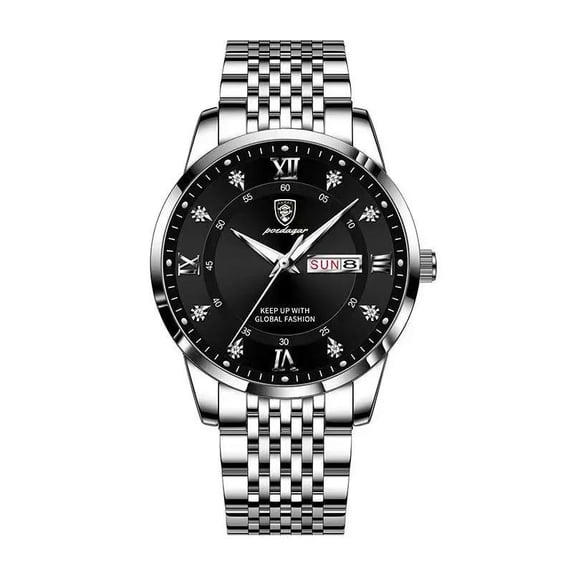 Poedagar men watch fashion chronograph top brand luxury men's wristwatch waterproof luminous business quatz date sport watches