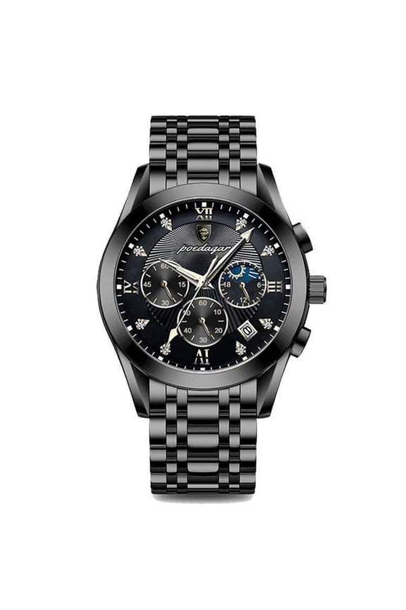 new fashion mens watches black leather waterproof luminous top brand luxury quartz wristwatch military watch clock