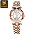 thumbnail image 1 of Poedgar wrist watch elegant waterproof stainless steel high quality ladies watch diamond dress women's quartz watch. Box output, 1 of 10