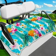 Poedist Golf Cart Seat Covers, Unique Golf Cart Seat Towel Blanket for All EZGO, Yamaha, Club Cars, Icon and More 2-Seats Cart, 100% Microfiber Keeps Seat Warm and Comfortable, 51'' x 31''