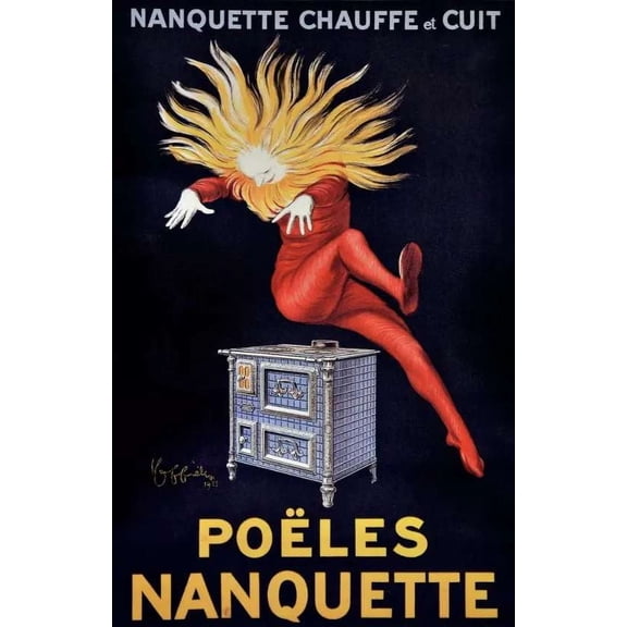 Poeles Nanquette, Stoves Nanquette Decor Poster. Home Graphic Art Design. 11 x 17 Inch Poster
