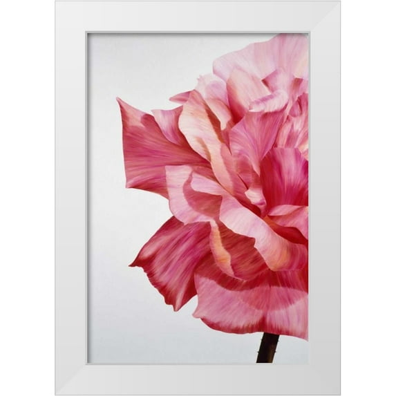 Poelstra-Holzhaus, Yvonne 23x32 White Modern Wood Framed Museum Art Print Titled - Pink Twin I