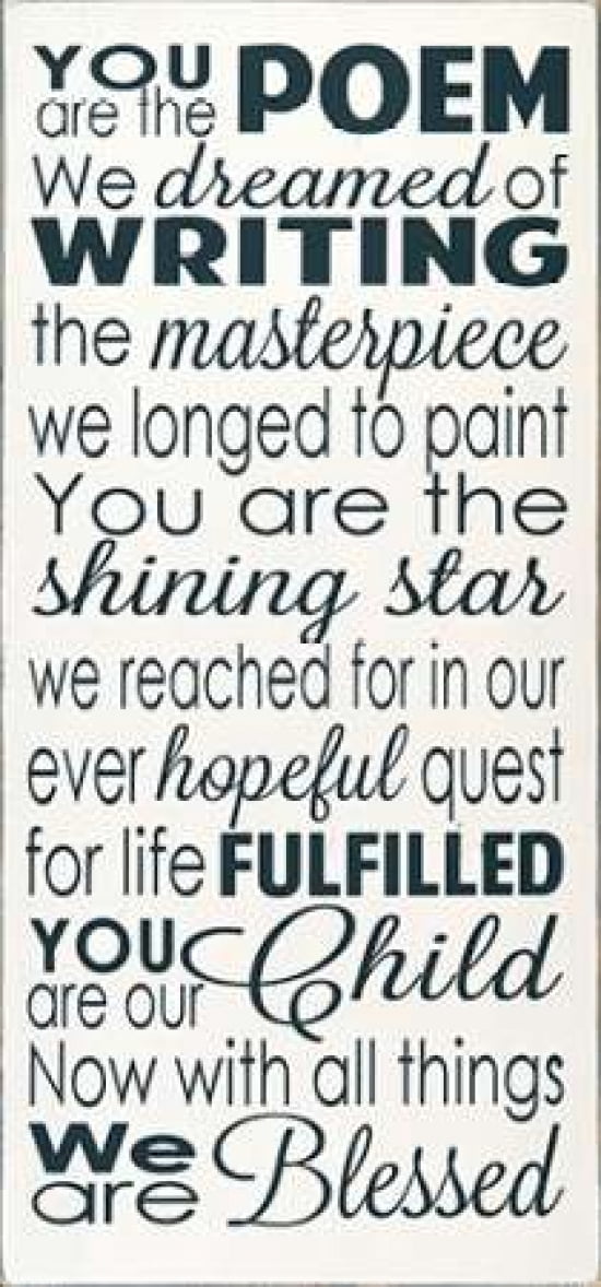 Poem Canvas Art - Erin Deranja (10 x 20)
