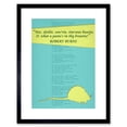 thumbnail image 1 of Poem Lyrics Burns To A Mouse Artwork Framed Wall Art Print 9X7 Inch, 1 of 5
