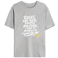 thumbnail image 1 of Poem T-Shirt Graphic Tee Humorous Top TV Inspired Witty Design Fashion Casual Apparel Gray S-3XL, 1 of 5