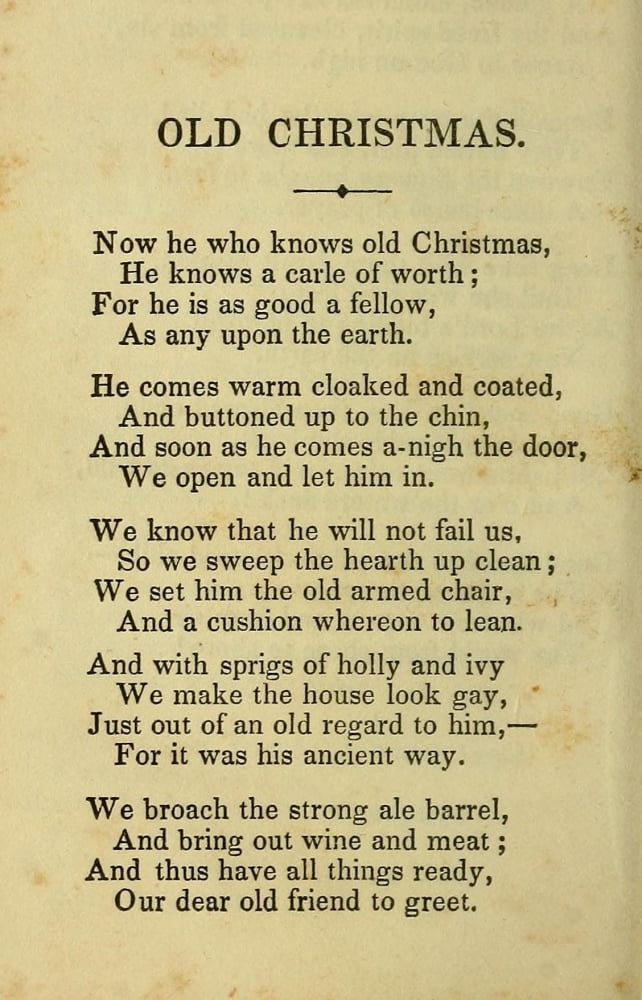 Poems 1844 Old Christmas 1 Canvas Art - Mary Howitt (24 x 36)