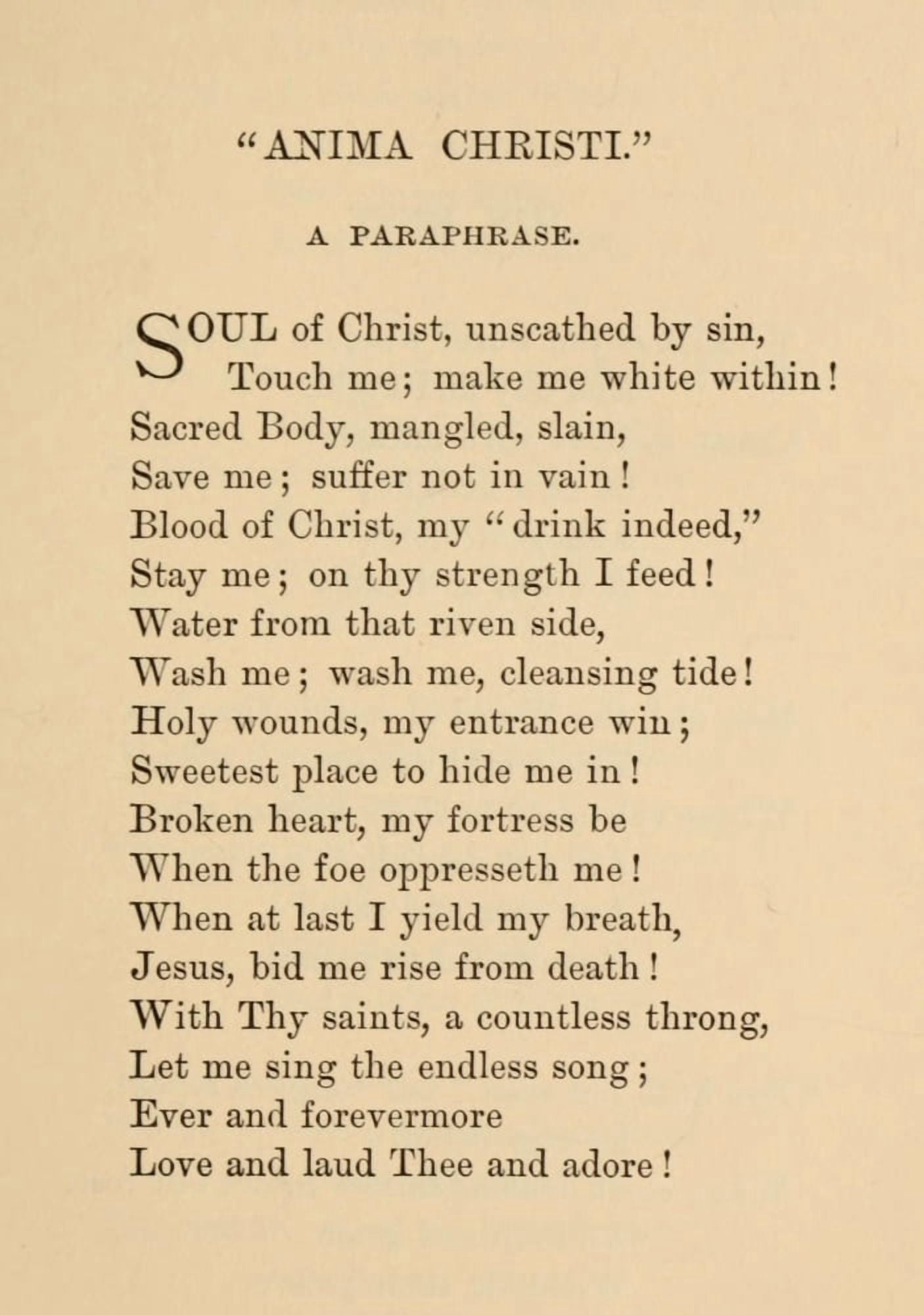 Poems 1889 Anima Christi Canvas Art - Harriet-1917) McEwen Kimball (24 x 36)