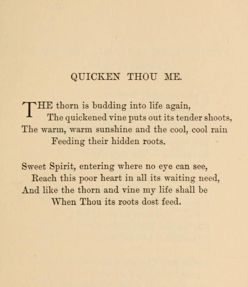 Poems 1889 Quicken Thou Me Canvas Art - Harriet-1917) McEwen Kimball (24 x 36)