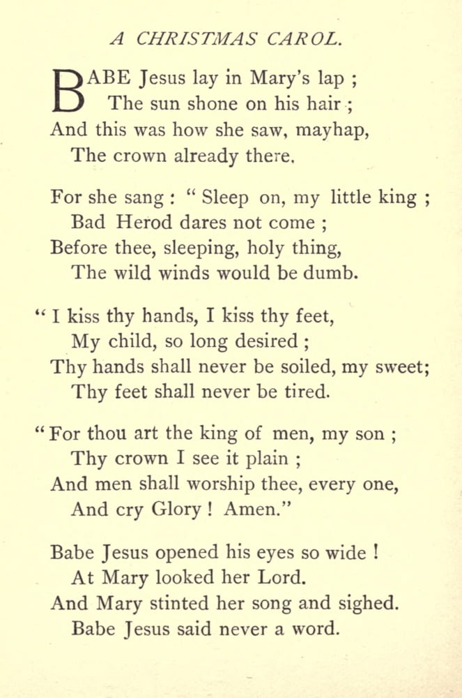 Poems 1894 A Christmas Carol Canvas Art - George MacDonald (18 x 24)
