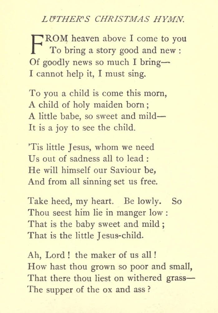 Poems 1894 Luthers Christmas Hymn Canvas Art - George MacDonald (18 x 24)