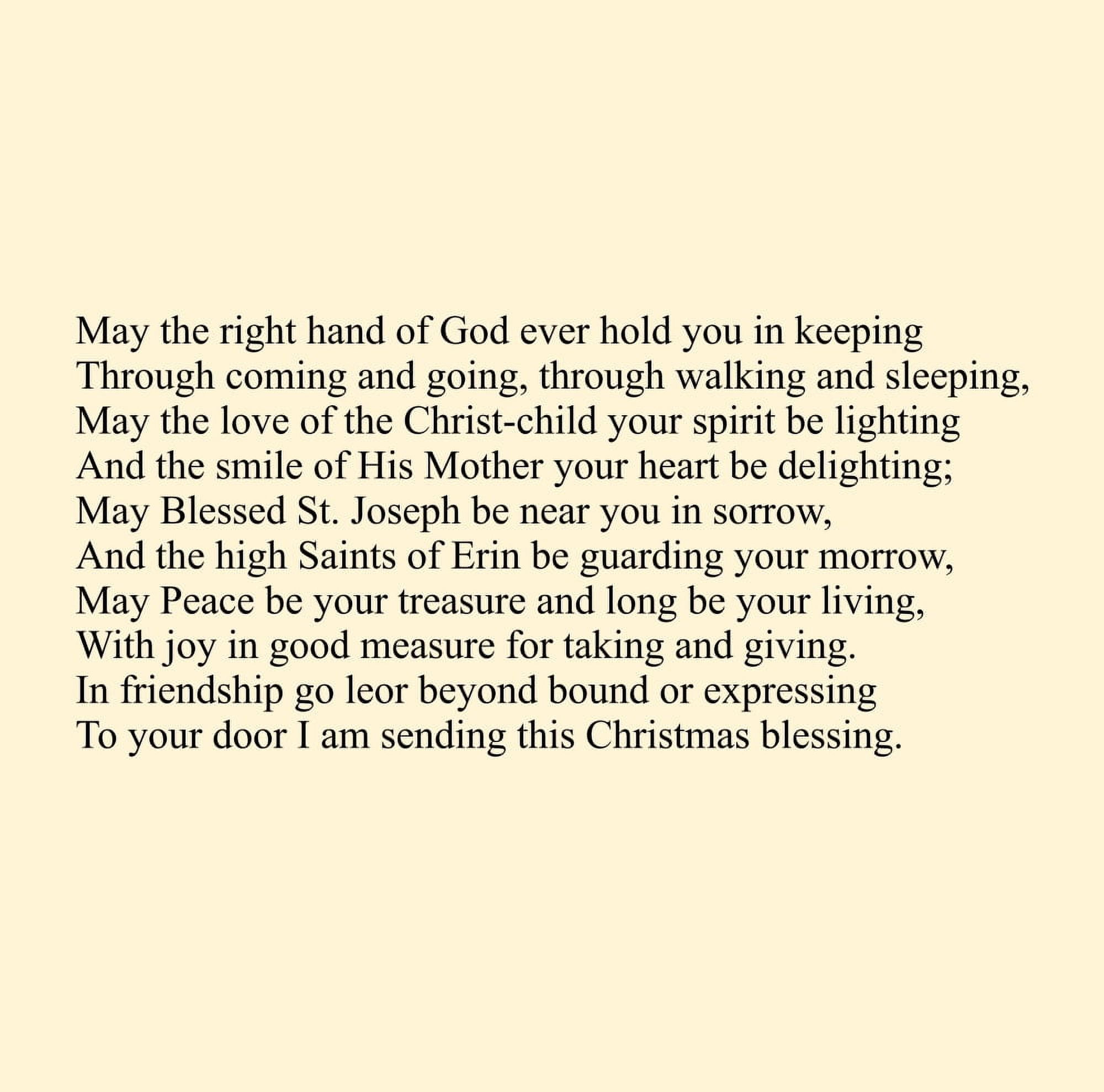 Poems 1934 A Christmas Blessing Canvas Art - Teresa Coca Boylan Brayton (18 x 24)