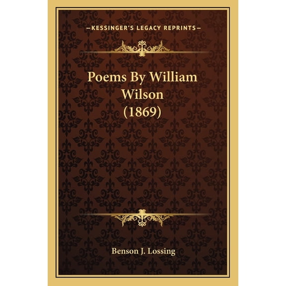 Poems By William Wilson (1869) (Paperback)