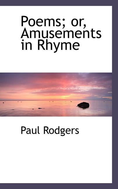 Poems; Or, Amusements in Rhyme Paperback