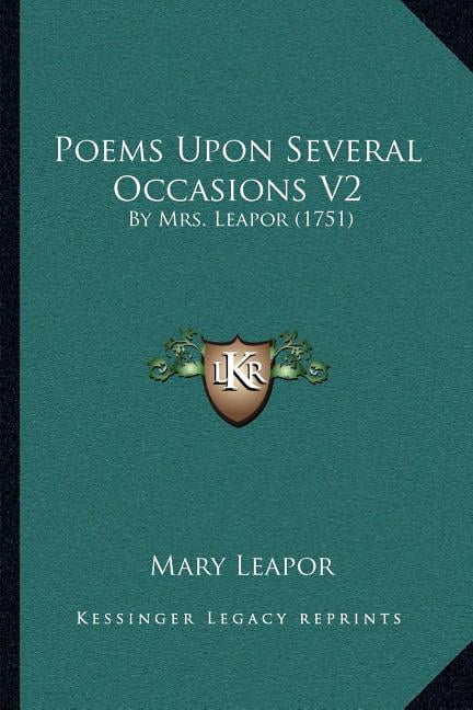 Poems Upon Several Occasions V2: By Mrs. Leapor (1751