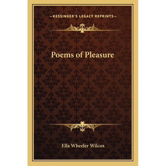 Poems of Pleasure (Paperback)
