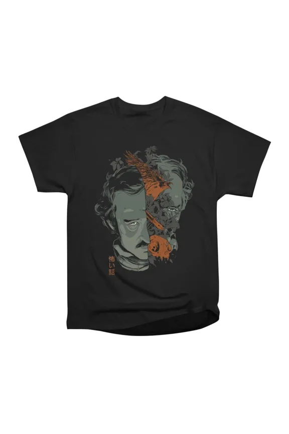 Poes Head T-Shirt Tee Gift For Him Merch For Her Apparel For Friend