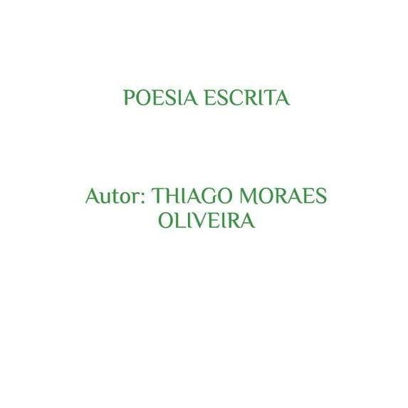 Poesia Escrita, (Paperback)