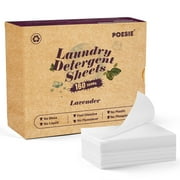 Poesie Laundry Detergent Sheets Lavender Scent No Waste Liquidless HE Washing Strips 160 Sheets