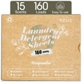thumbnail image 1 of Poesie Laundry Detergent Sheets, Magnolia Scent, High Efficiency, 160 Count, 1 Pack, 1 of 9