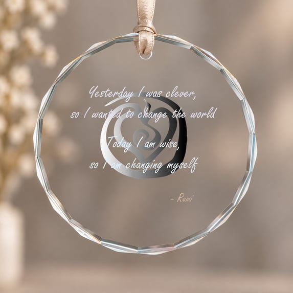 Poet Inspiring Quote Full Of Wisdom And Mysticism Theme Ornament, Tree ...