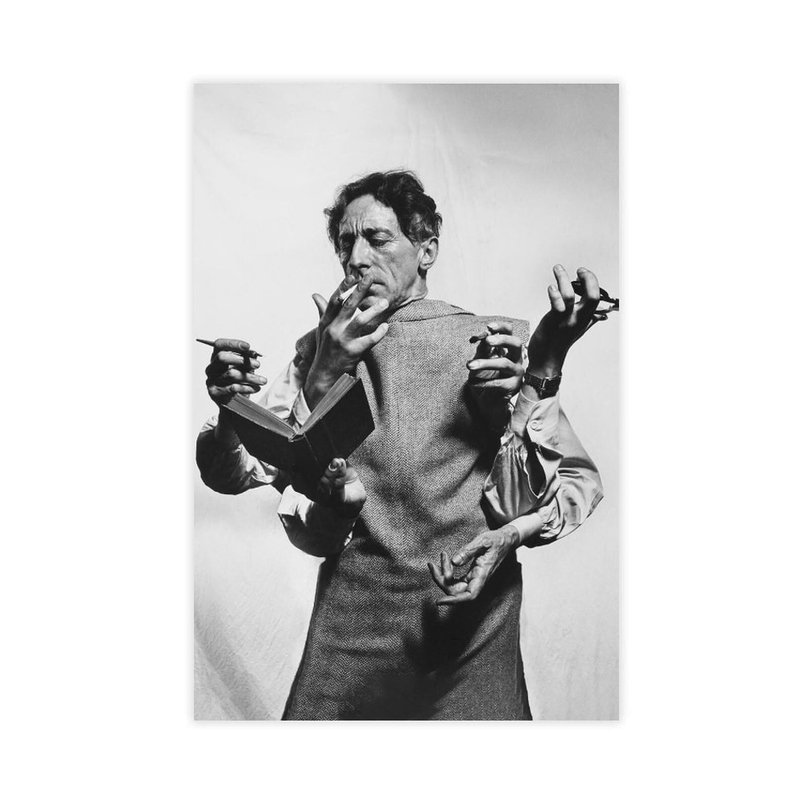 Poet Jean_cocteau Multi-Hand Performance Art Canvas Poster Posters for ...