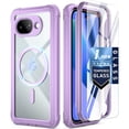 thumbnail image 1 of Poetic Guardian MagPro Case for Google Pixel 10A 5G, MagSafe Compatible | 20FT Mil-Grade Drop Tested | Tempered Glass Screen Protector, Full Body Shockproof Phone Case for Pixel 10A, Purple/Clear, 1 of 9