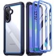 thumbnail image 1 of Poetic Guardian Case for Samsung Galaxy A36 5G, [2 Front Frame] [20 FT Mil-Grade Drop Tested] [Screen Protector Work with Fingerprint ID] Full Body Shockproof Rugged Clear Cover, Blue/Clear, 1 of 7