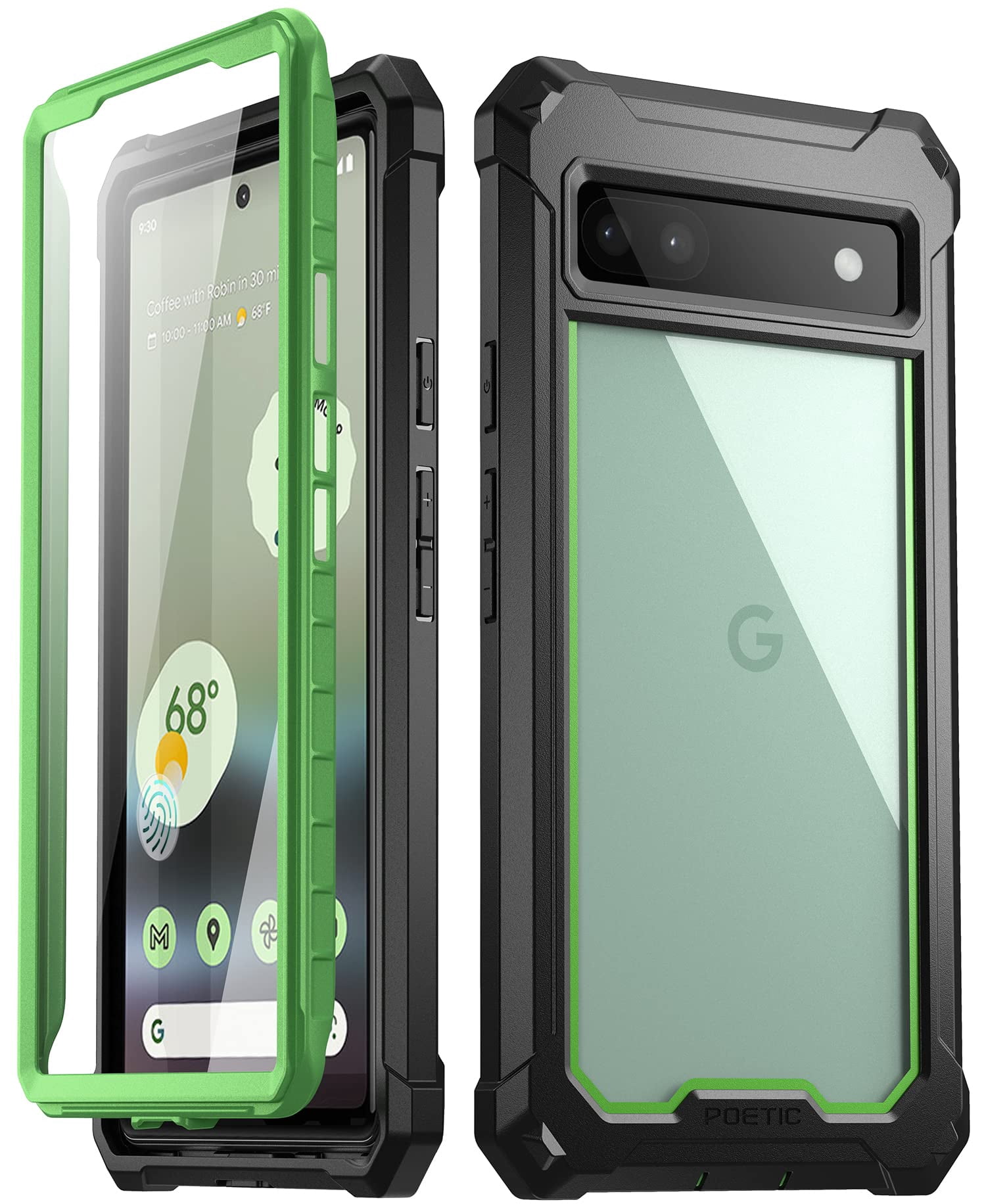 Poetic Guardian Schutzhülle Für Google Pixel 6A – Mit Integriertem Displayschutz, Stoßfest