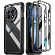 Poetic Guardian Case for OnePlus 13R 5G 2025, Built-in Screen Protector [Work with Fingerprint ID], Black/Clear
