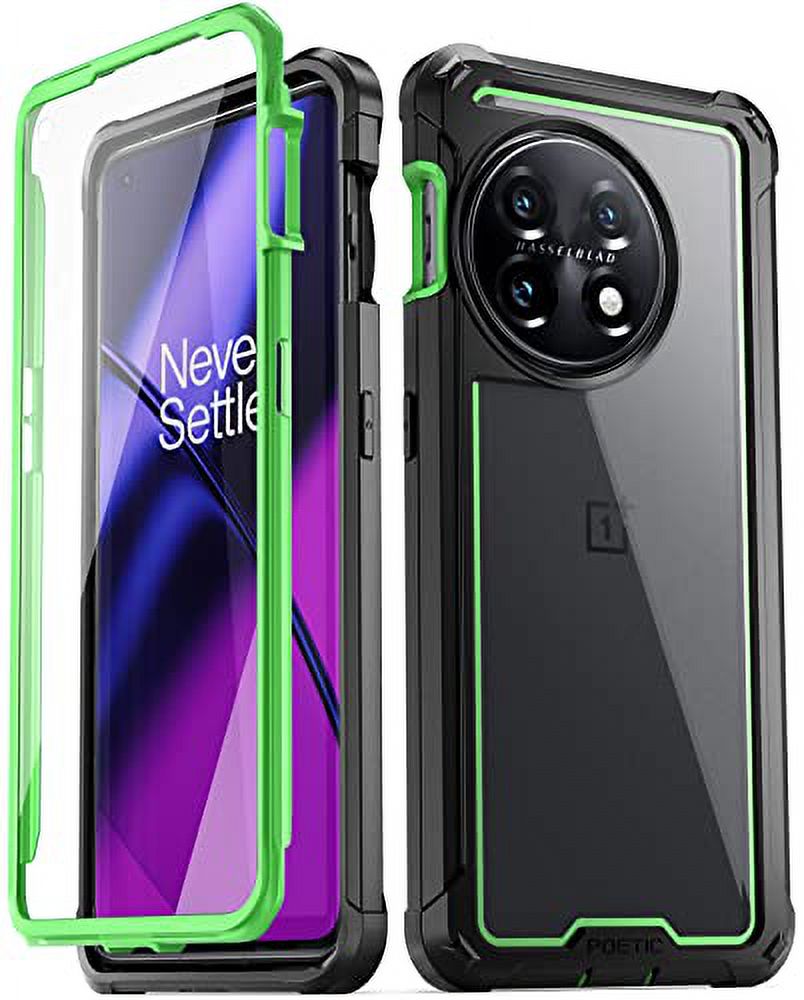 Caseswill® Rugged Case For OnePlus 11 / 10T 5G – Shockproof Cover + Screen Protector, Matte Finish, Qi Compatible