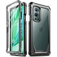 thumbnail image 1 of Poetic Guardian Case for Oneplus 9 Pro 5G, Clear Case with Built-in Screen Protector, Black/Clear, 1 of 6
