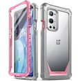 thumbnail image 1 of Poetic Guardian Case for Oneplus 9 Pro 5G, Clear Case with Built-in Screen Protector, Pink/Clear, 1 of 6