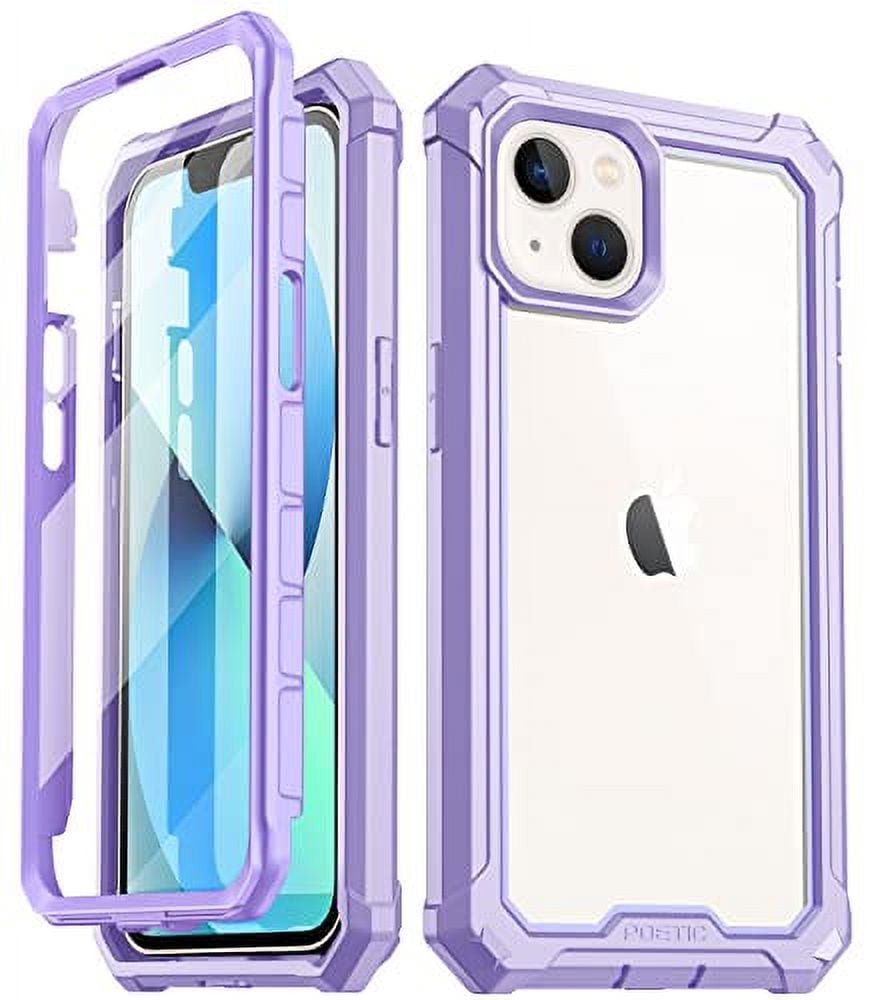 Poetic Guardian Rugged Hybrid Case For Iphone 13 Ultra Clear With Built In Screen Protector