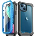thumbnail image 1 of Poetic Guardian Case for iPhone 13 Mini, Clear Case with Built-in Screen Protector, Blue, 1 of 6