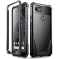 thumbnail image 1 of Poetic Guardian [Scratch Resistant Back] Full-Body Rugged Clear Hybrid Bumper Case with Built-in-Screen Protector for Google Pixel 3 XL Black, 1 of 5