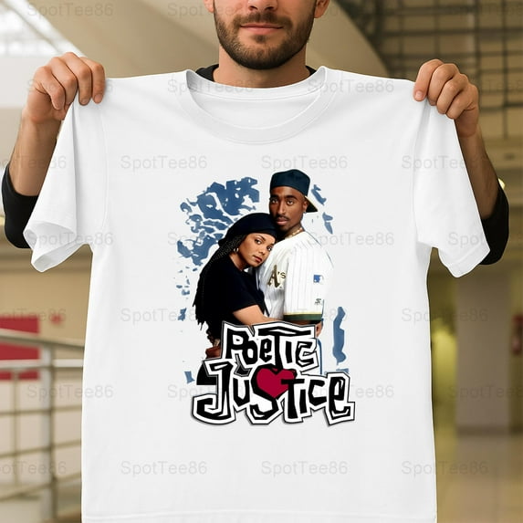 Poetic Justice 1993 Vintage Retro 90s Hip Hop Romance Movie Graphic G266 Unisex T-Shirt, Up to Size 5XL