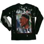 POETIC JUSTICE Bleach Washed Long Sleeve Men's T-Shirt