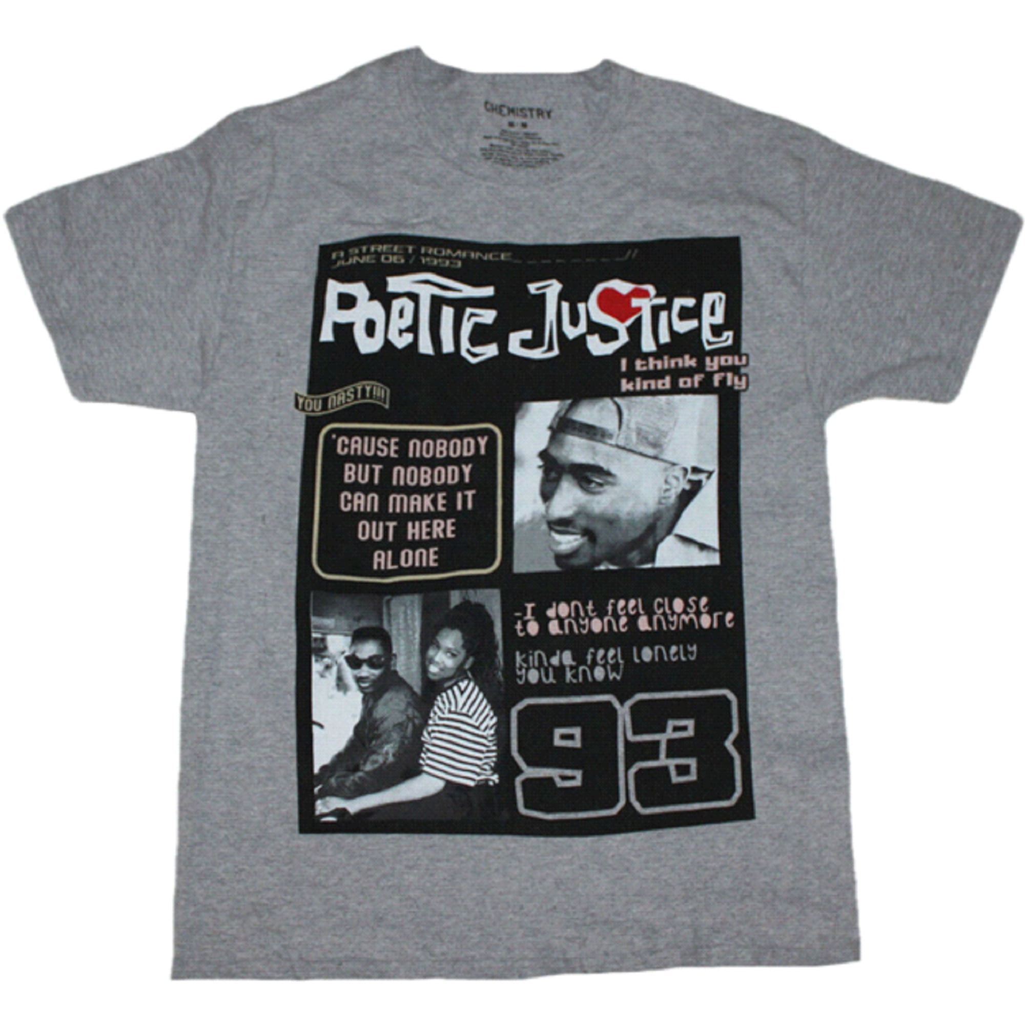Poetic Justice Men's T-Shirt - (Small) - Walmart.com