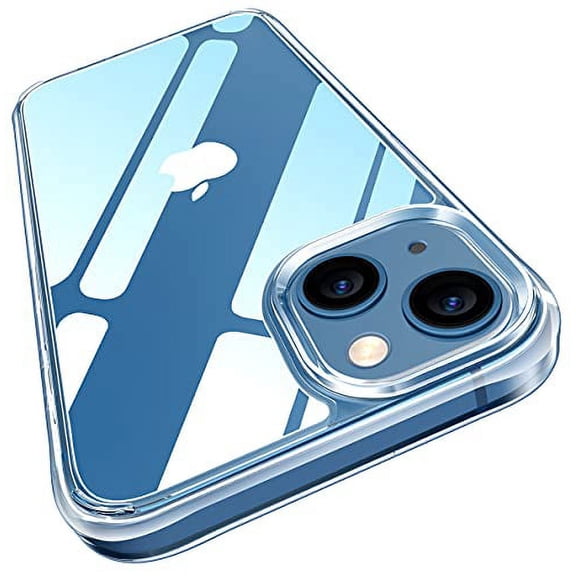 Poetic Lumos Case for iPhone 13, Ultra Slim Thin Anti-Yellow Case, Clear