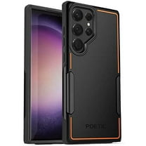 Poetic Neon Case for S23 Ultra 5G 6.8 inch, Dual Layer Heavy Duty Drop Protection, Black