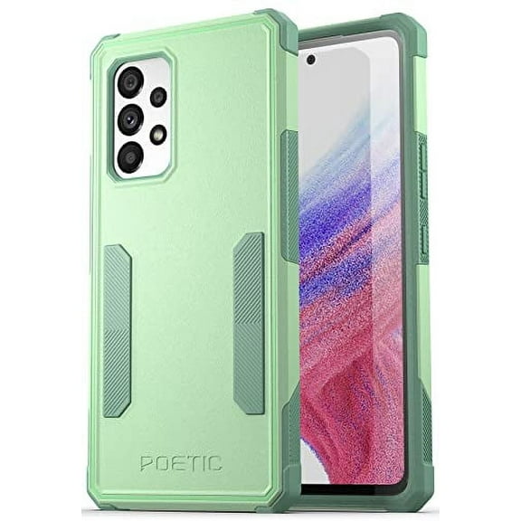 Poetic Neon Case for Samsung Galaxy A53 5G, Dual Layer Heavy Duty Drop Protection, Mint