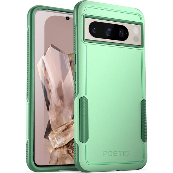 Poetic Neon Series Case Compatible with Google Pixel 8 Pro 5G 6.7 inch, Dual Layer Heavy Duty Tough Rugged Light Weight Slim Shockproof Protective Cover Case, Mint